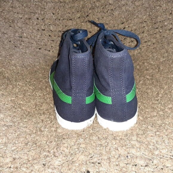 PUMA-Ibiza-High-Hi Tops-Sneakers-Unisex-Navy/Green-Size 39-7 Men-9 Women-NEW - Picture 5 of 8